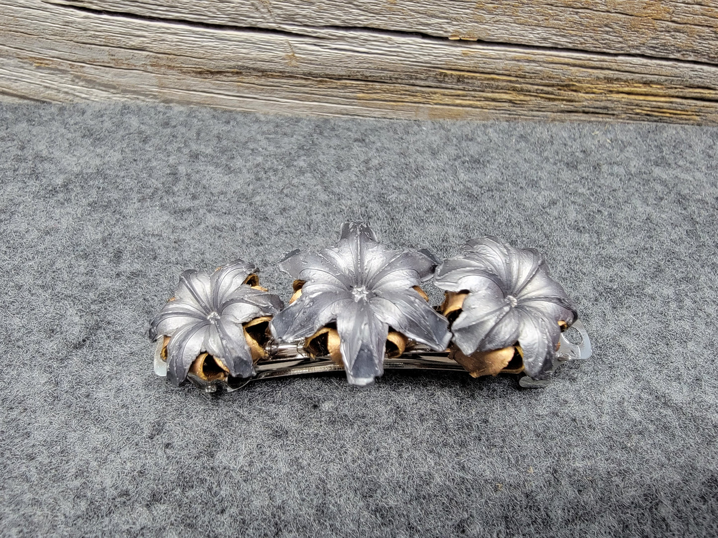 Bullet Flower Barrette