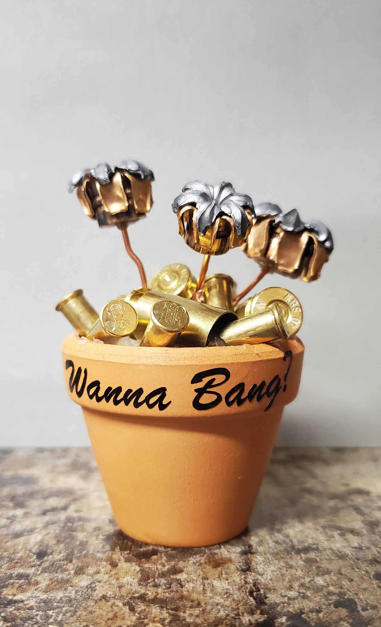 Bullet Flower Pot - 9mm .45