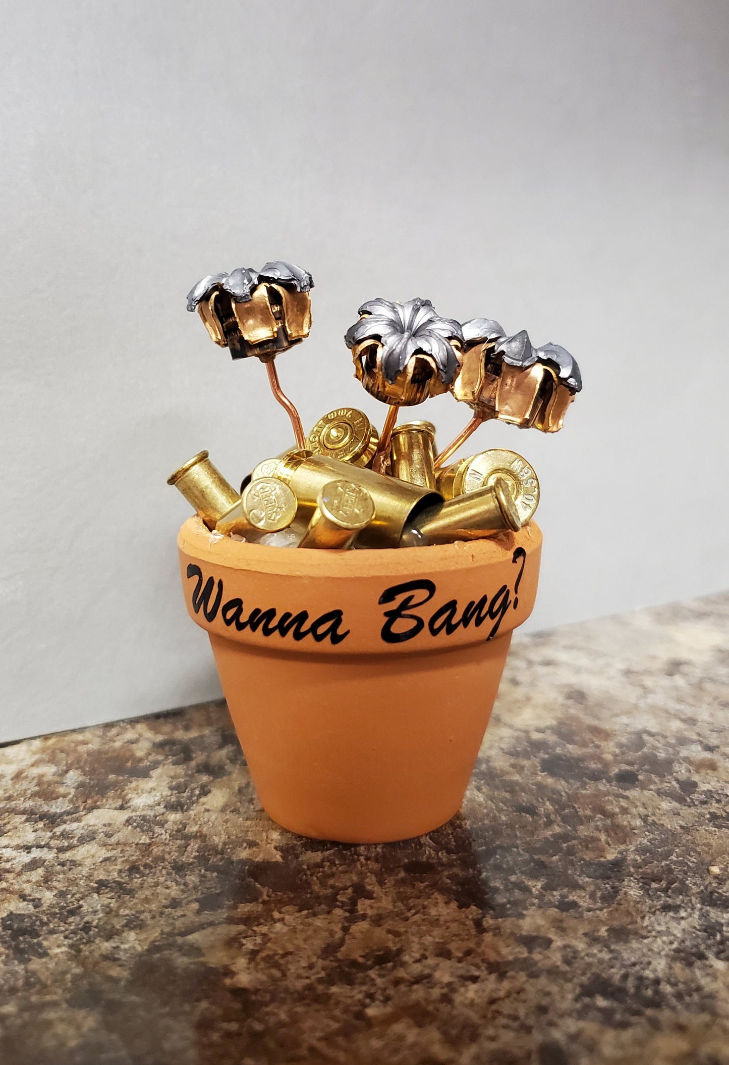 Bullet Flower Pot - 9mm  .45