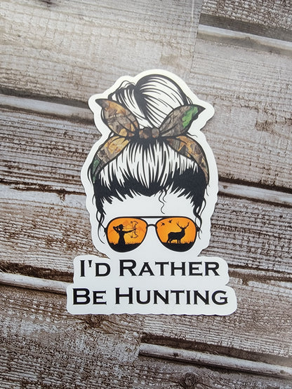 Rather be Hunting Sticker