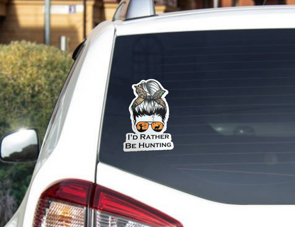 Rather be Hunting Sticker