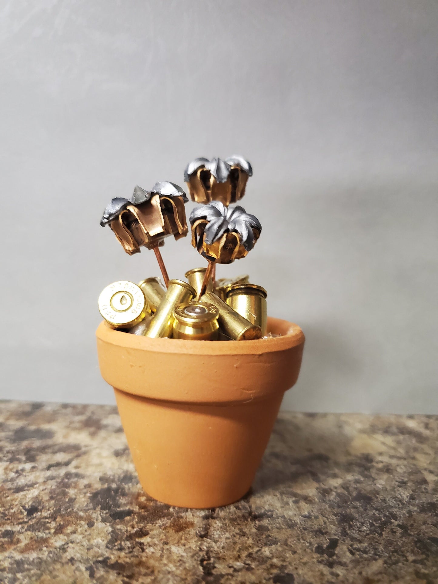 Bullet Flower Pot - 9mm  .45