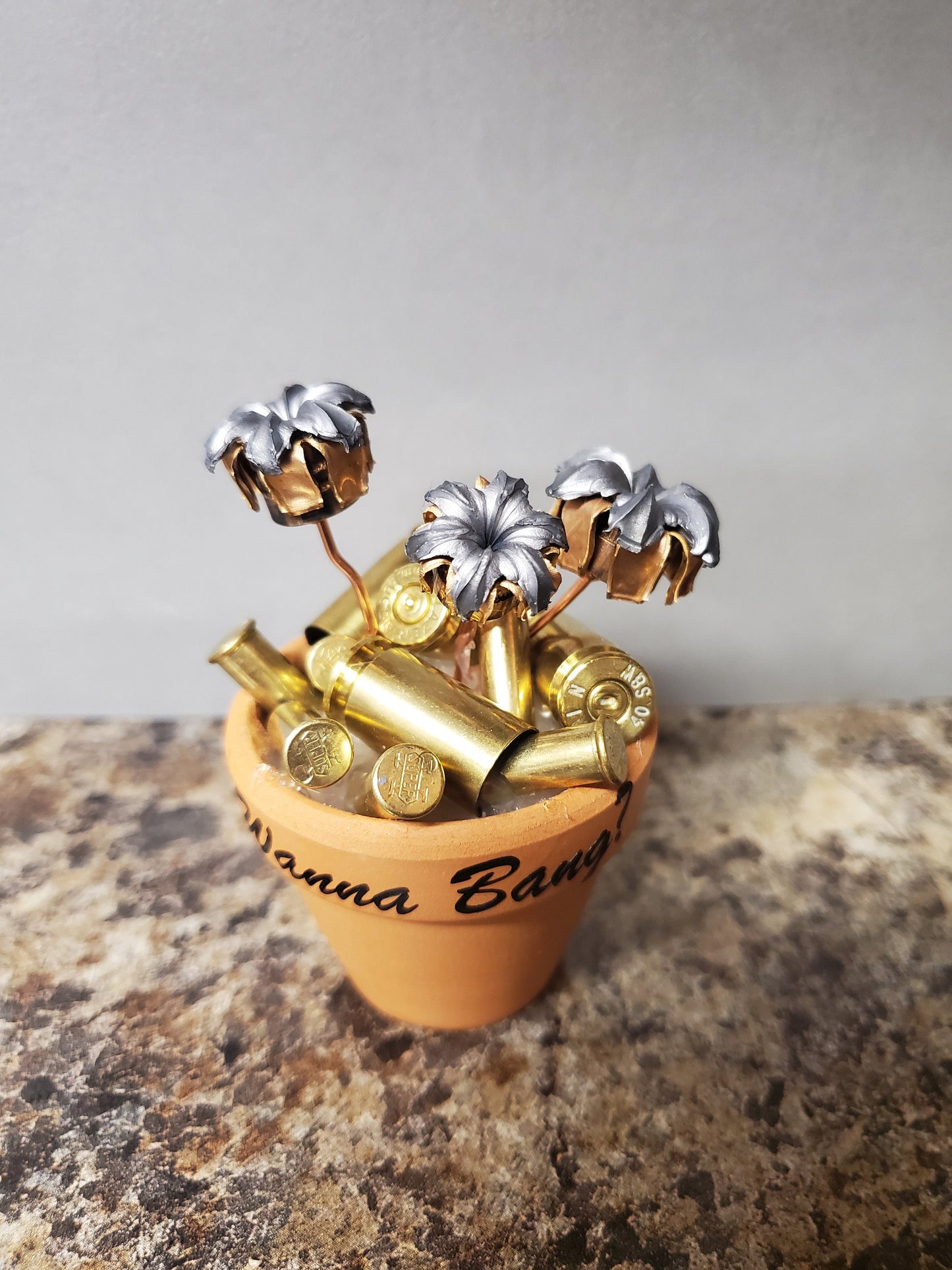 Bullet Flower Pot - 9mm  .45