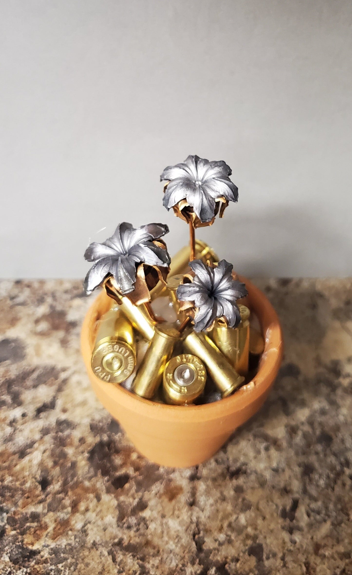 Bullet Flower Pot - 9mm  .45