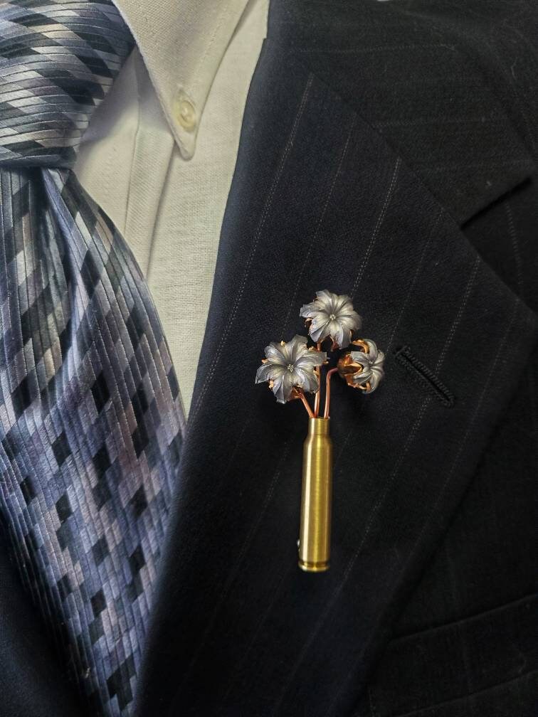 9mm Bullet Boutonniere